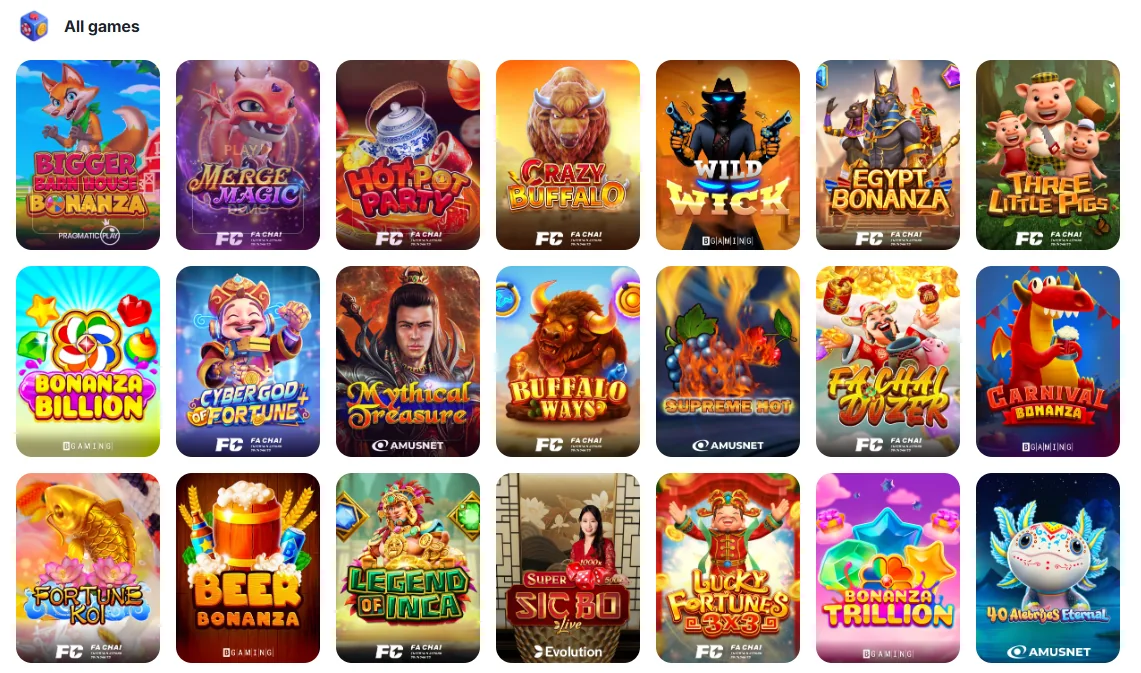 Glory Casino slotları